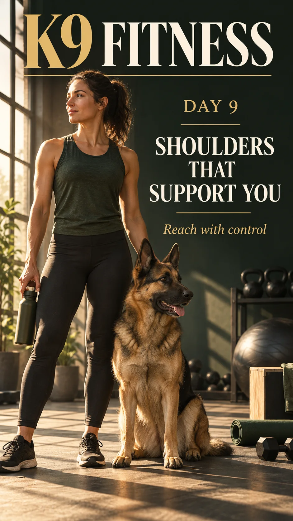 K9 Fitness — Day 9 — Shoulders That Support You — original article cover