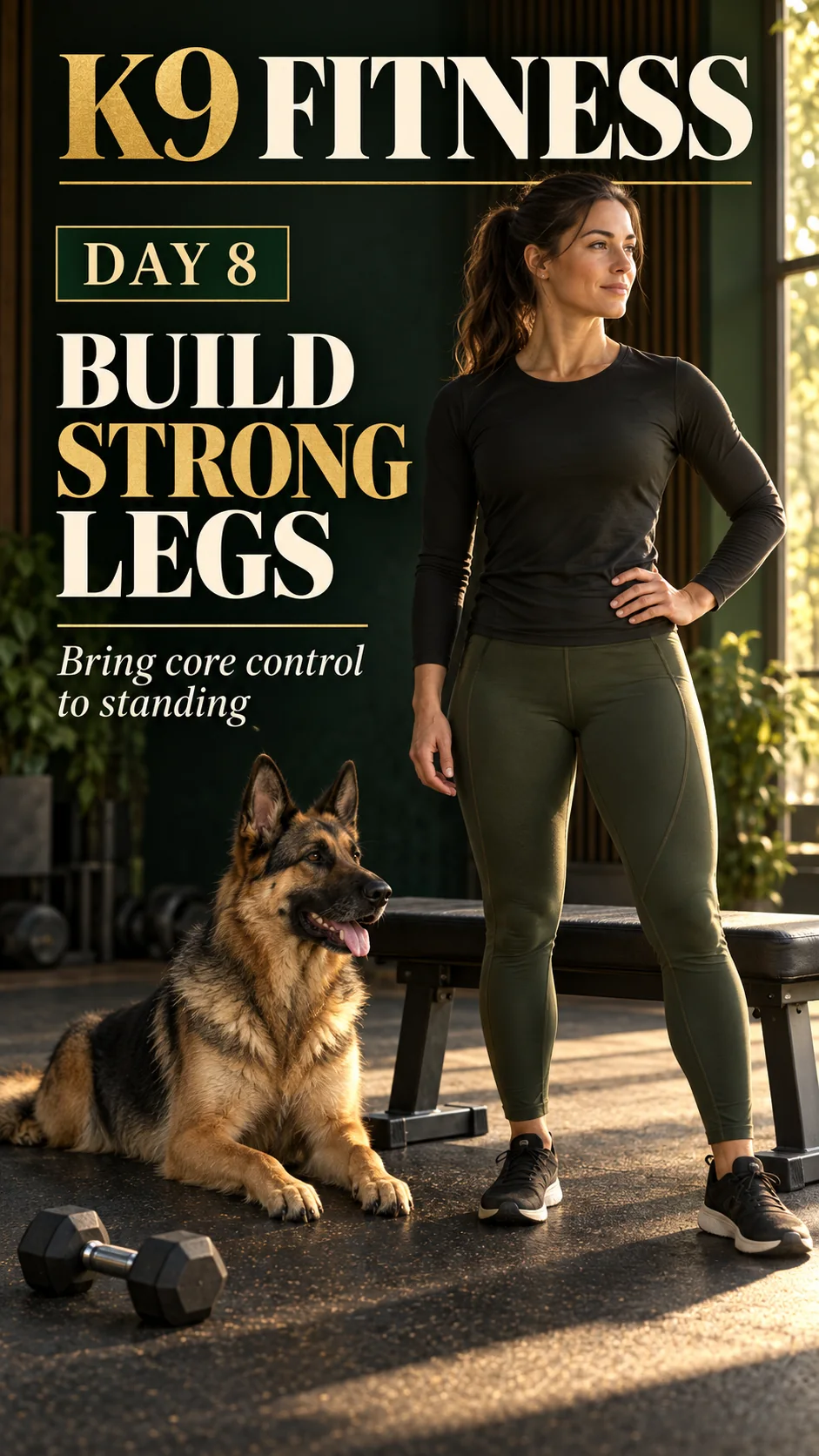 K9 Fitness — Day 08 — Build Strong Legs — original article cover