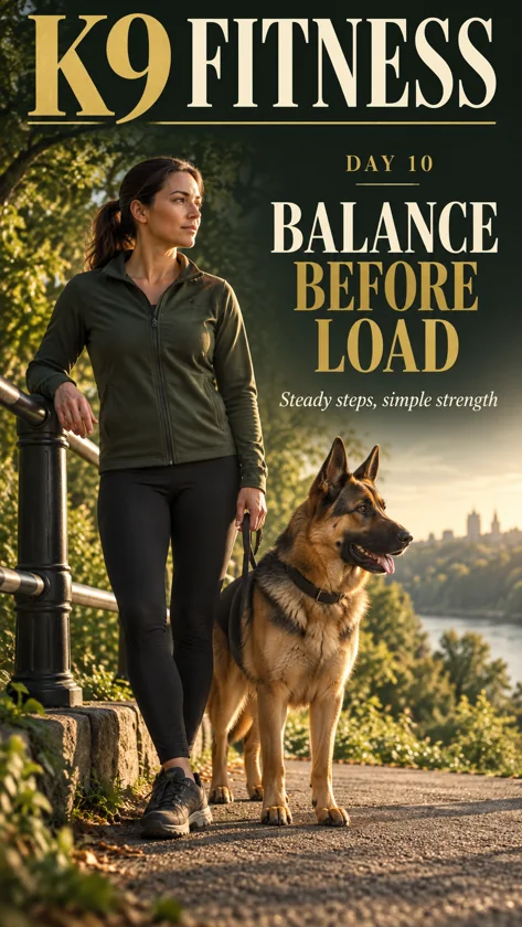 K9 Fitness — Day 10 — Balance Before Load