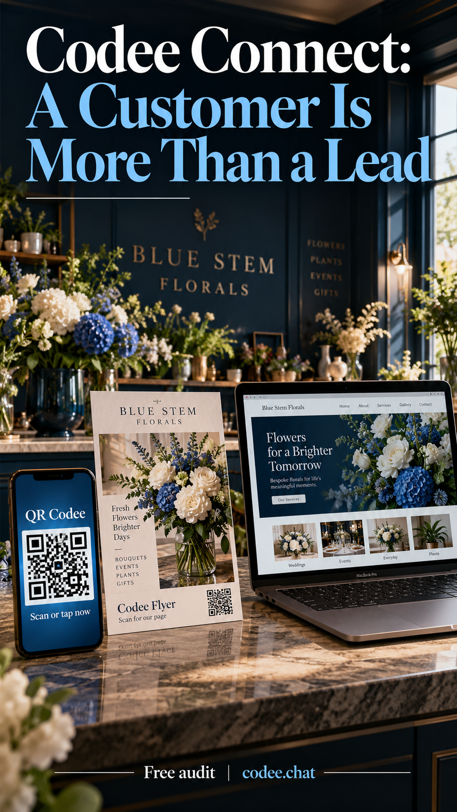 Codee Connect editorial artwork: A Customer Is More Than a Lead