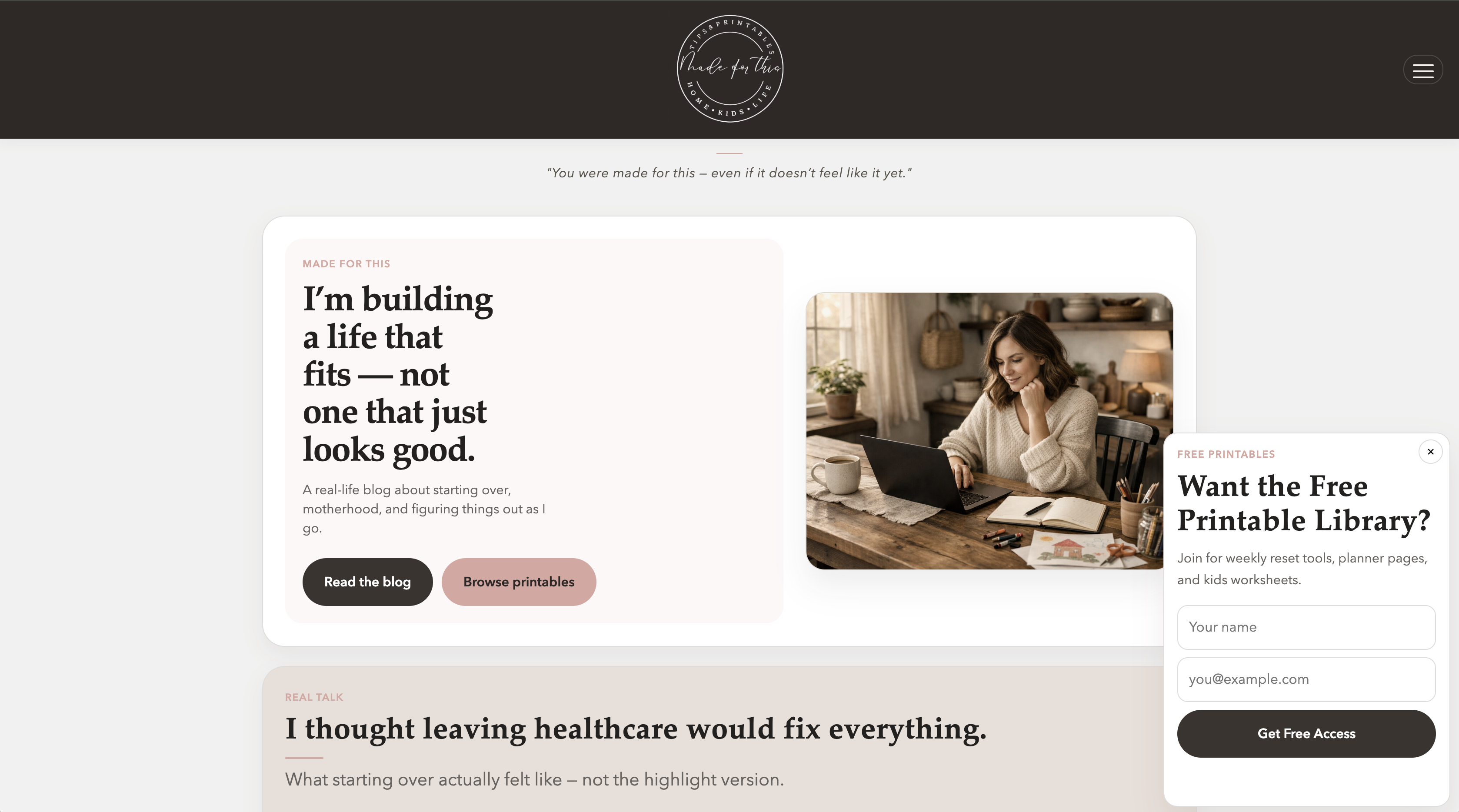 Made for This demo preview