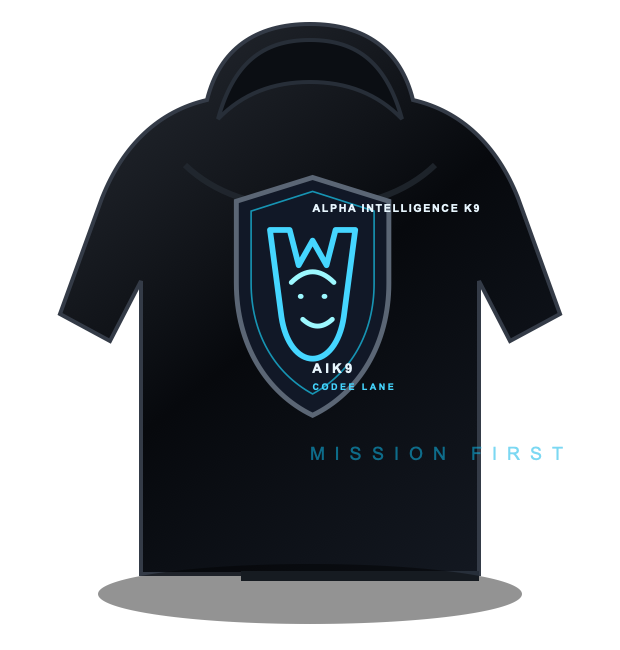 AIK9 hoodie template proof