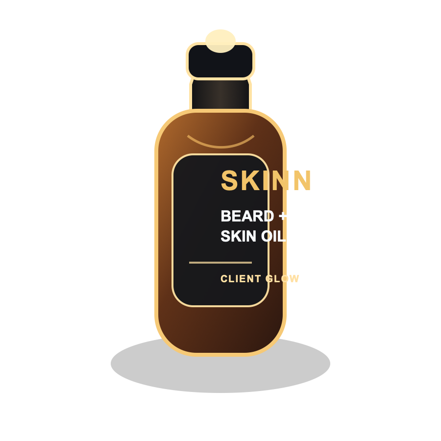Upcoming SKINN beard and skin oil product cutout