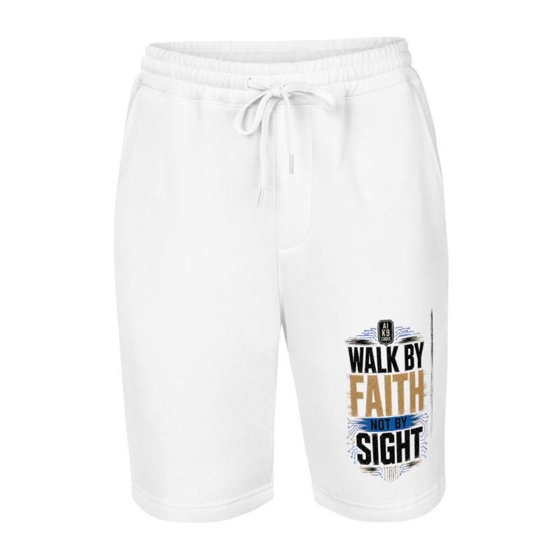 AI K9 Codee fleece shorts Printful mockup